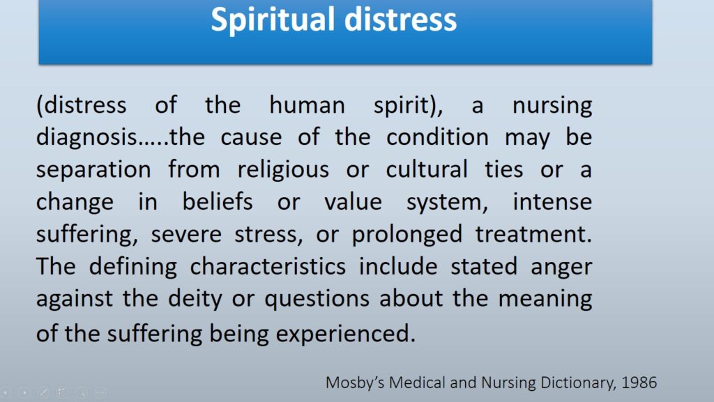 Spiritual Distress