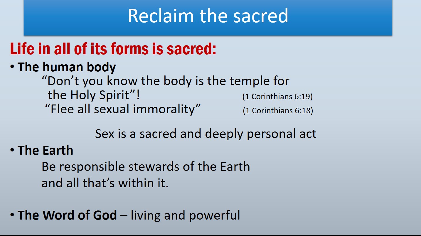 Reclaim the Sacred Word of God