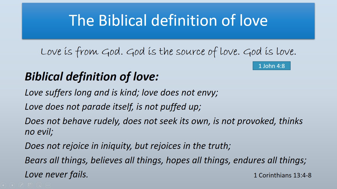 Biblical Definition of Love